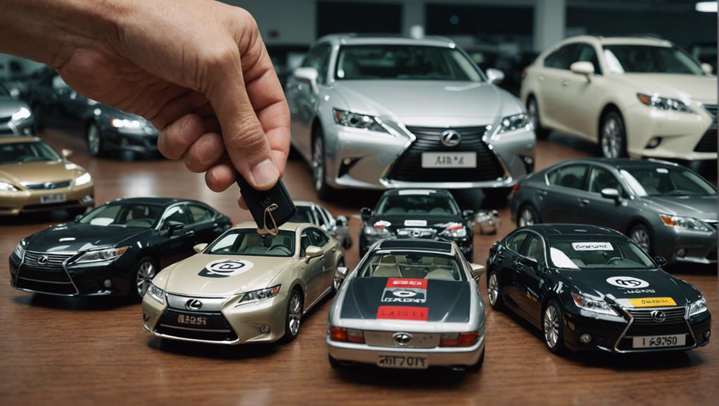 history of lexus sedans