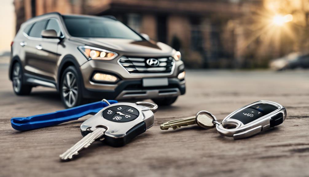 hyundai santa fe key replacement