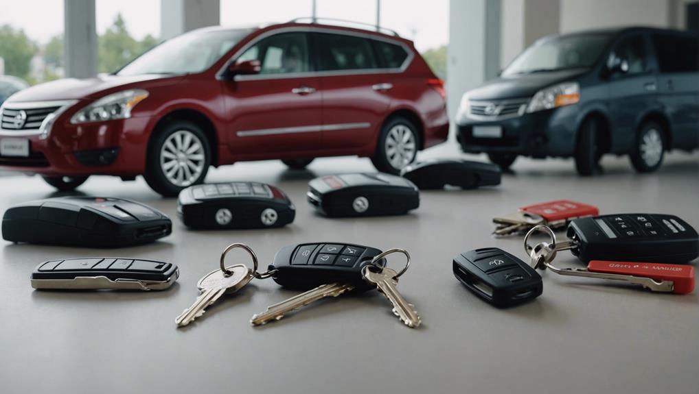 variety of nissan altima keys