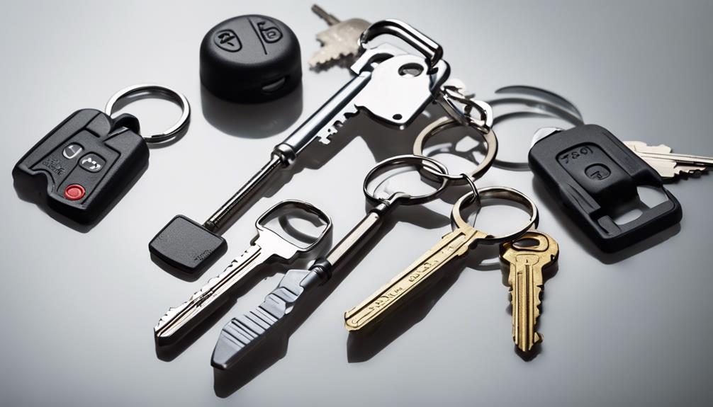 car key technology variety