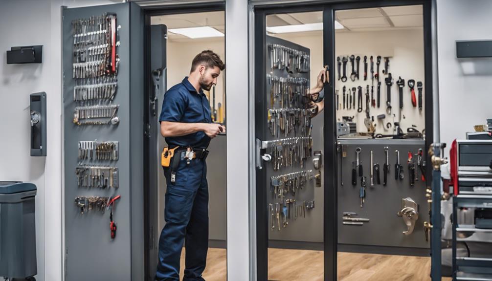 commercial locksmith services offered