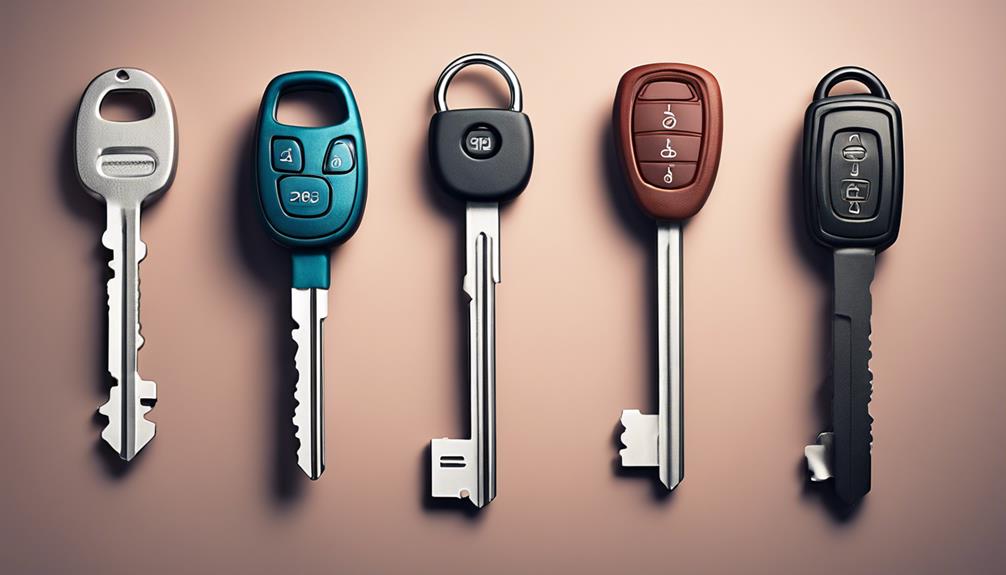 different car key types