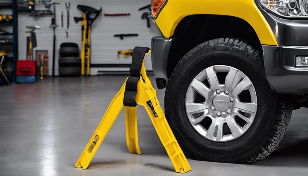 securing tires with clamps