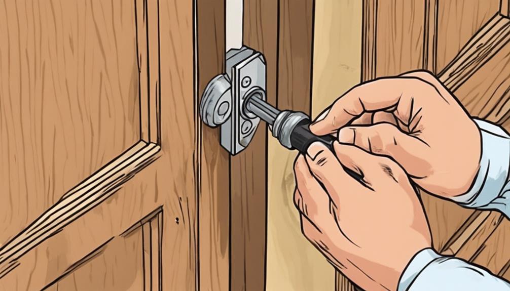 unlocking the stuck door
