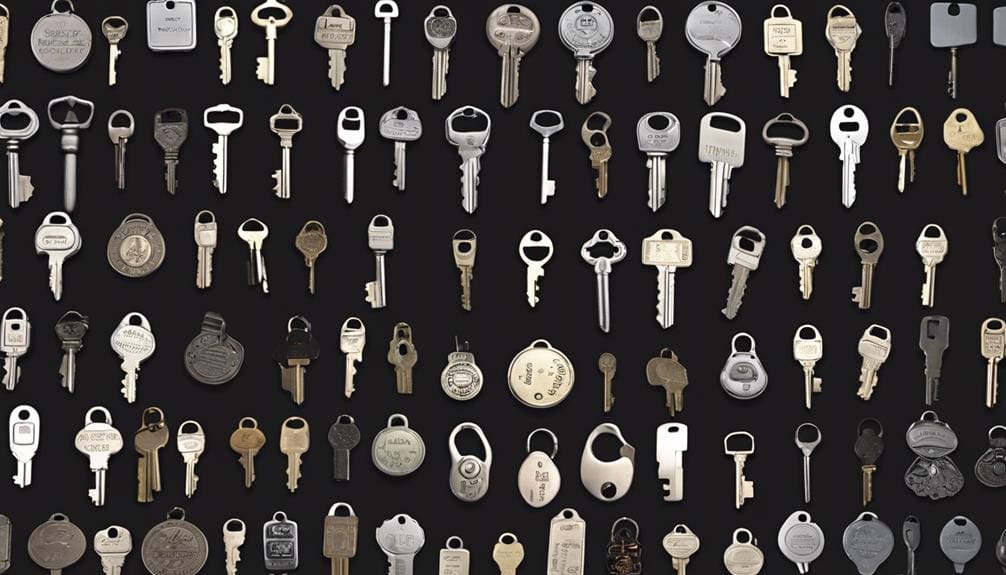 variety of car keys