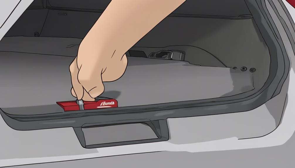 convenient trunk access feature