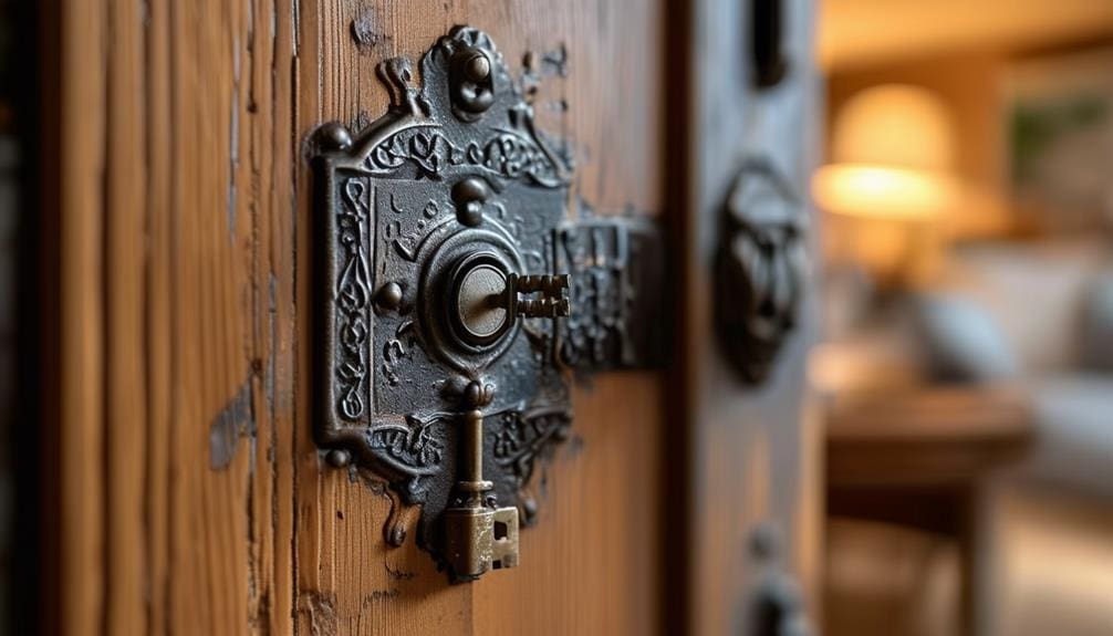 securing doors with rim locks