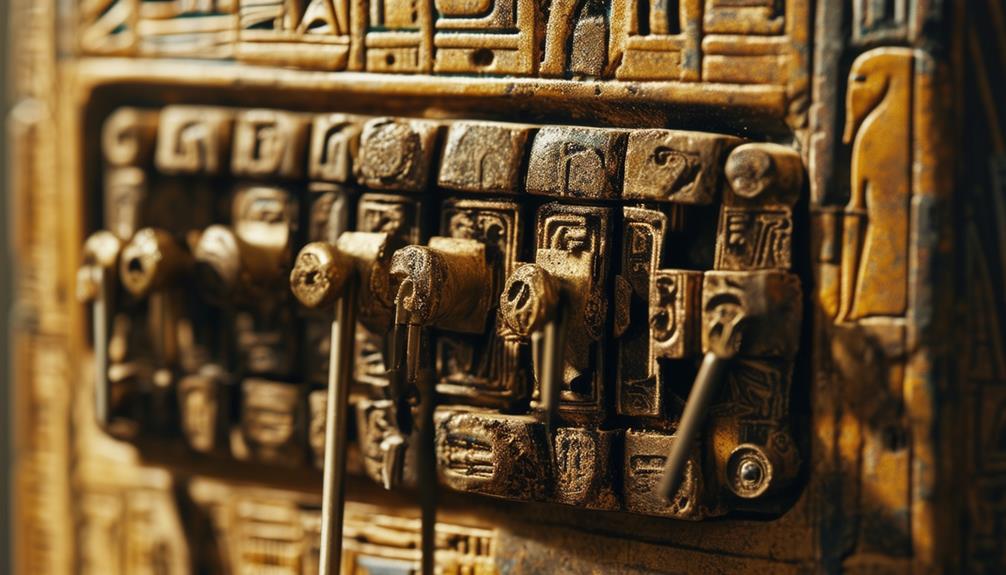 ancient egyptian locking mechanism