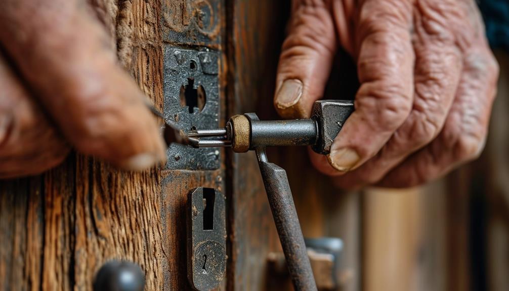 colonial lock picking techniques