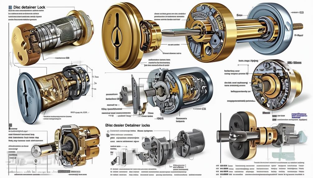 disc detainer lock mechanism