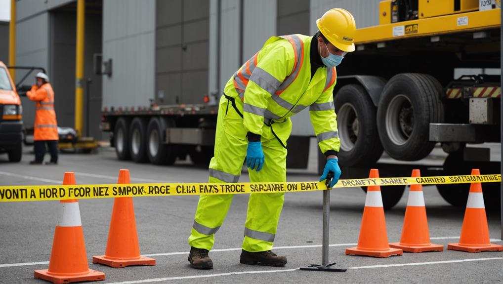 properly securing work area