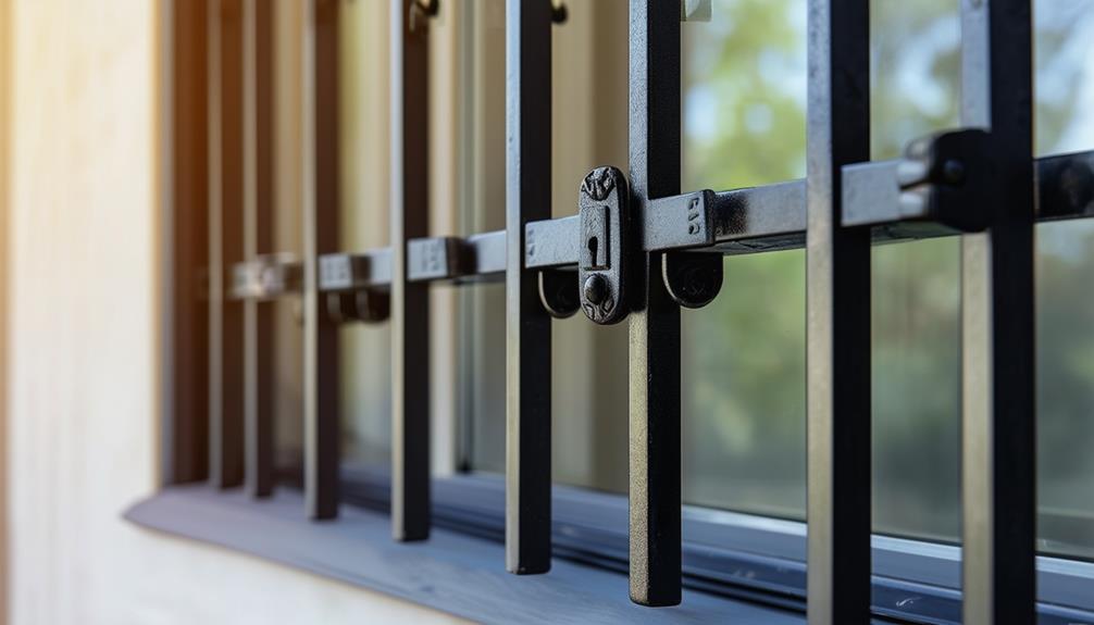 secure window bar installation