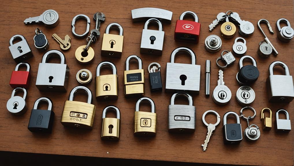 various commercial lock types