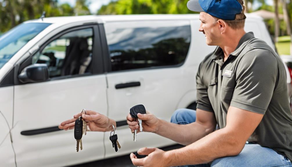 automotive locksmith services offered