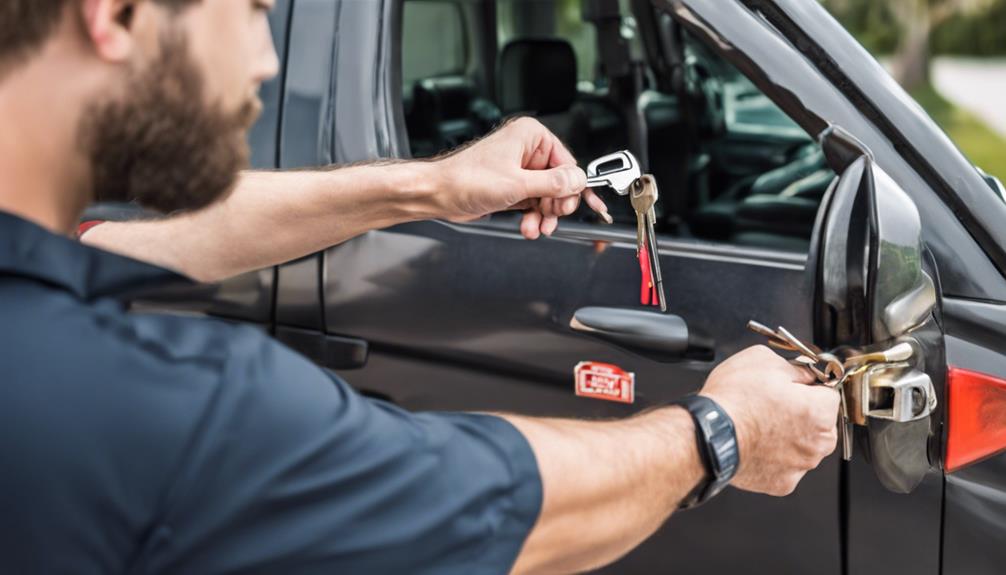 automotive locksmith services offered