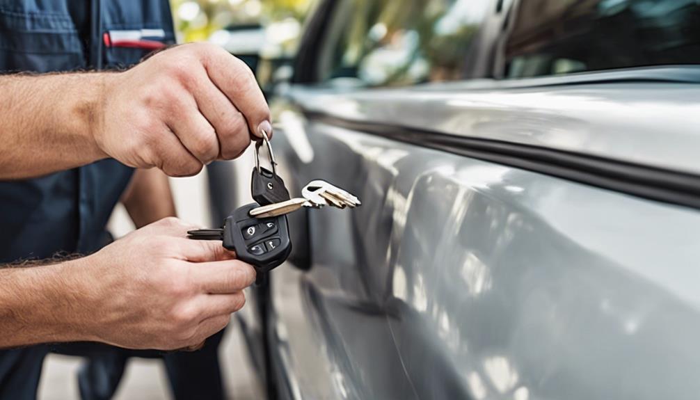 automotive locksmith services offered