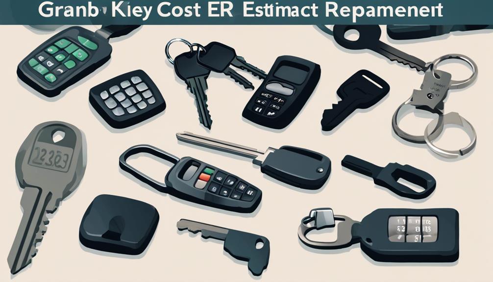 car key replacement costs