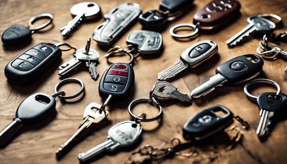 different car key variations