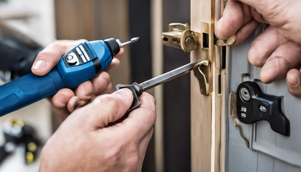 garage door lock installation cost