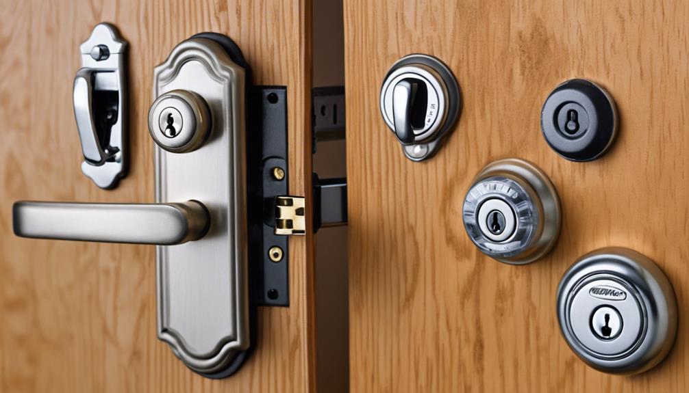 garage door lock varieties