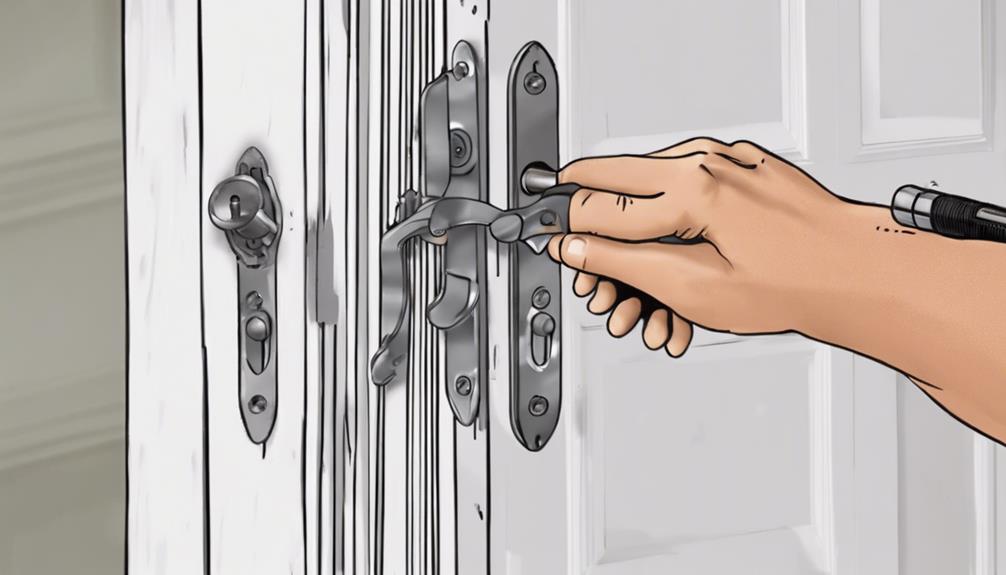 installing deadbolt lock securely