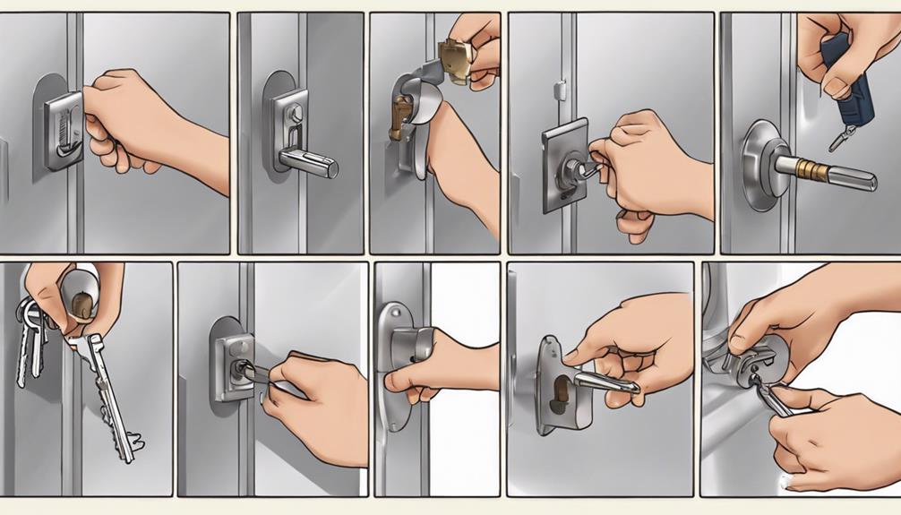 lock rekeying procedure steps