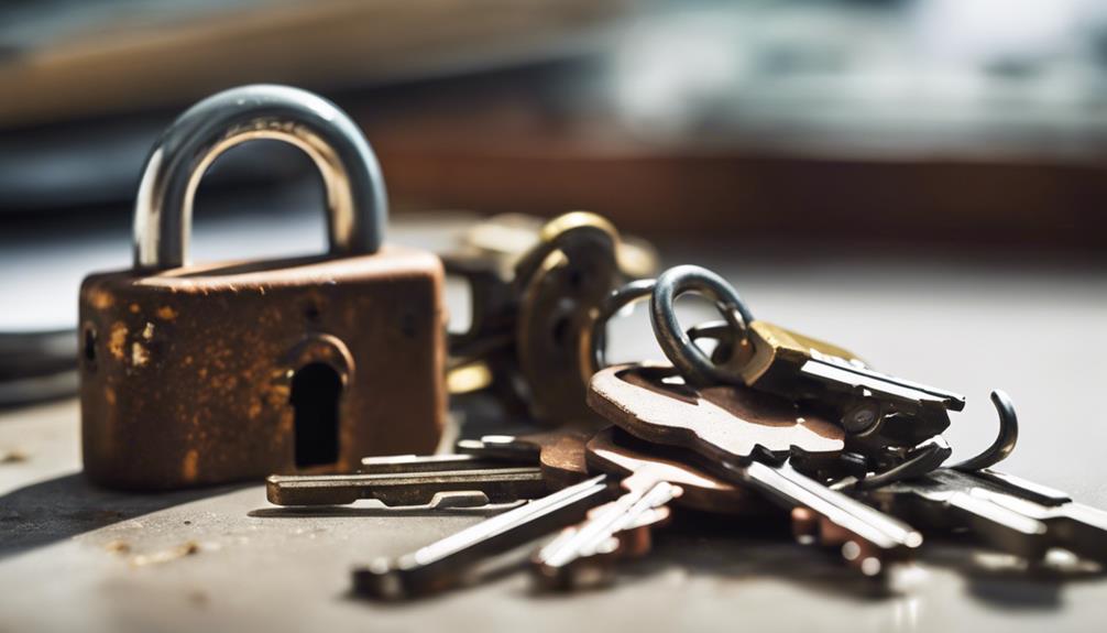 signs for lock rekeying