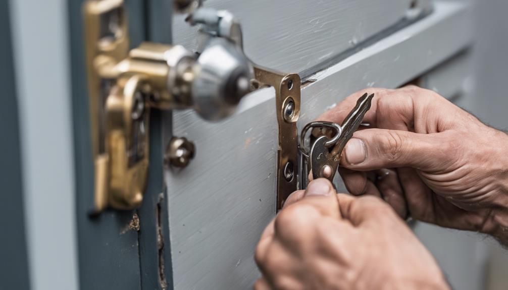 unlocking a stuck lock