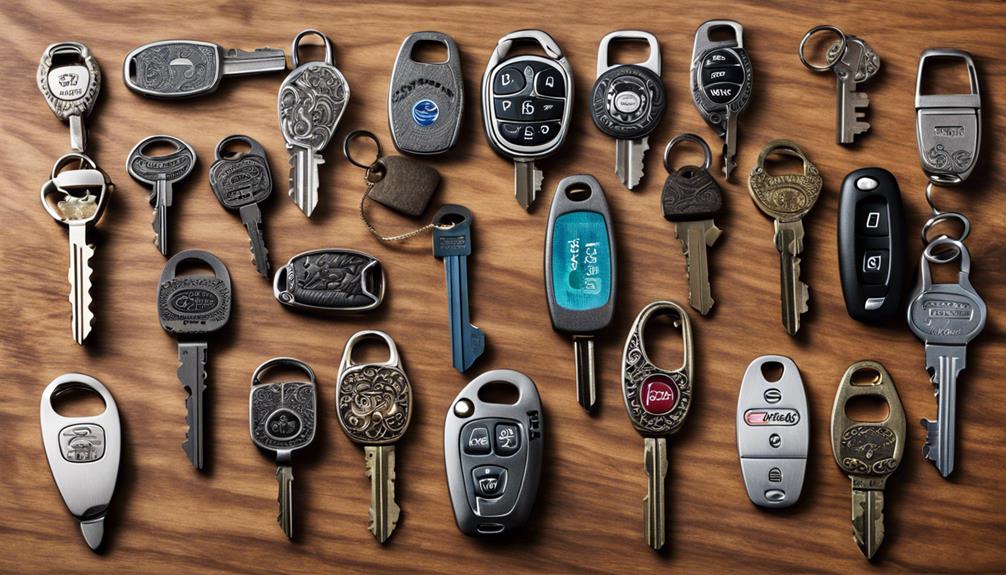 varieties of automobile keys