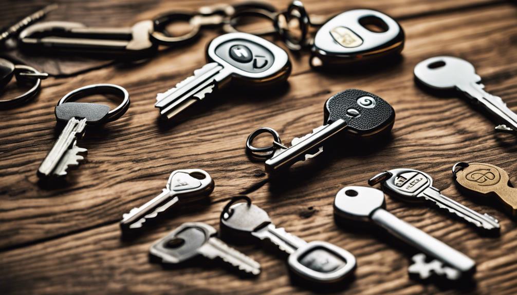 various car key types