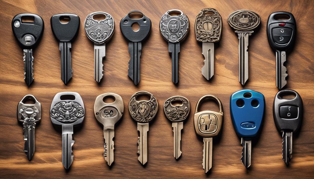 various car key types