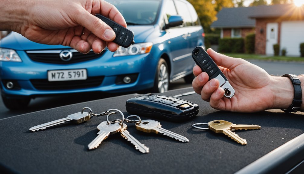 mazda mpv key variations