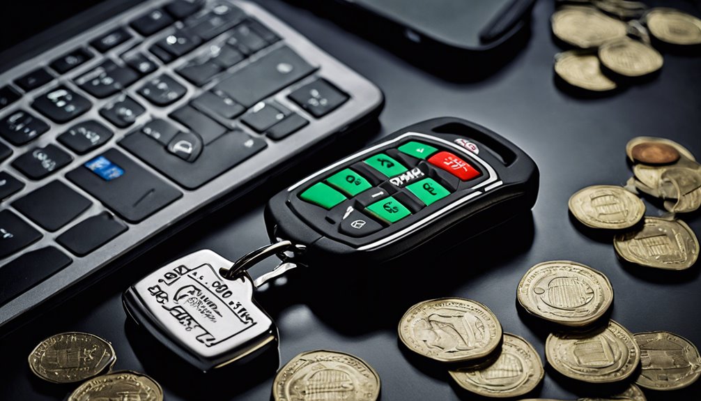 dodge avenger key fob costs