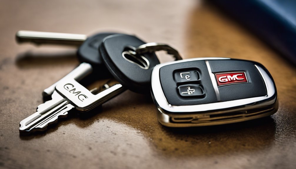 gmc vehicle key variations